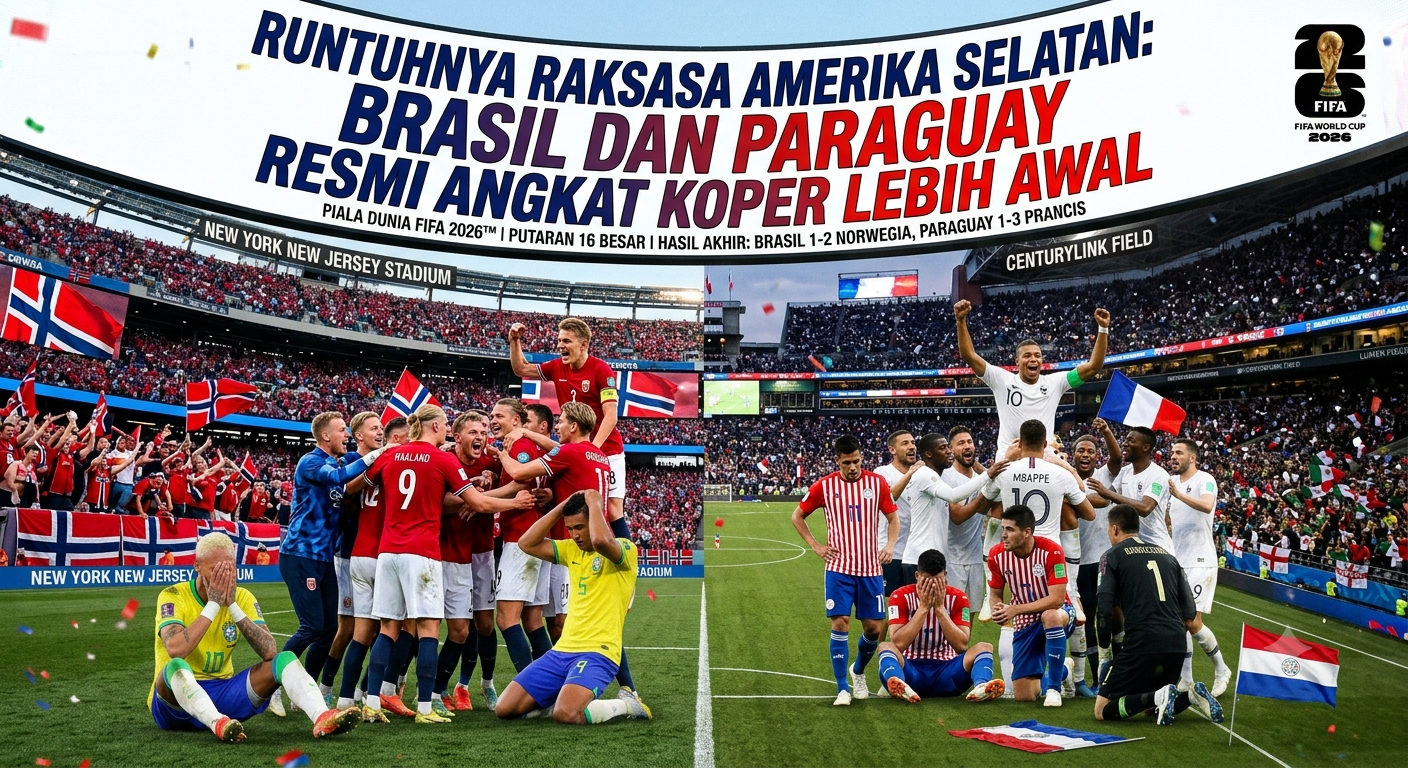 Runtuhnya Raksasa Amerika Selatan: Brasil dan Paraguay Resmi Angkat Koper Lebih Awal
