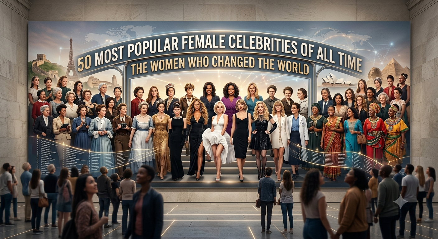 50 Most Popular Female Celebrities of All Time: The Women Who Changed the World