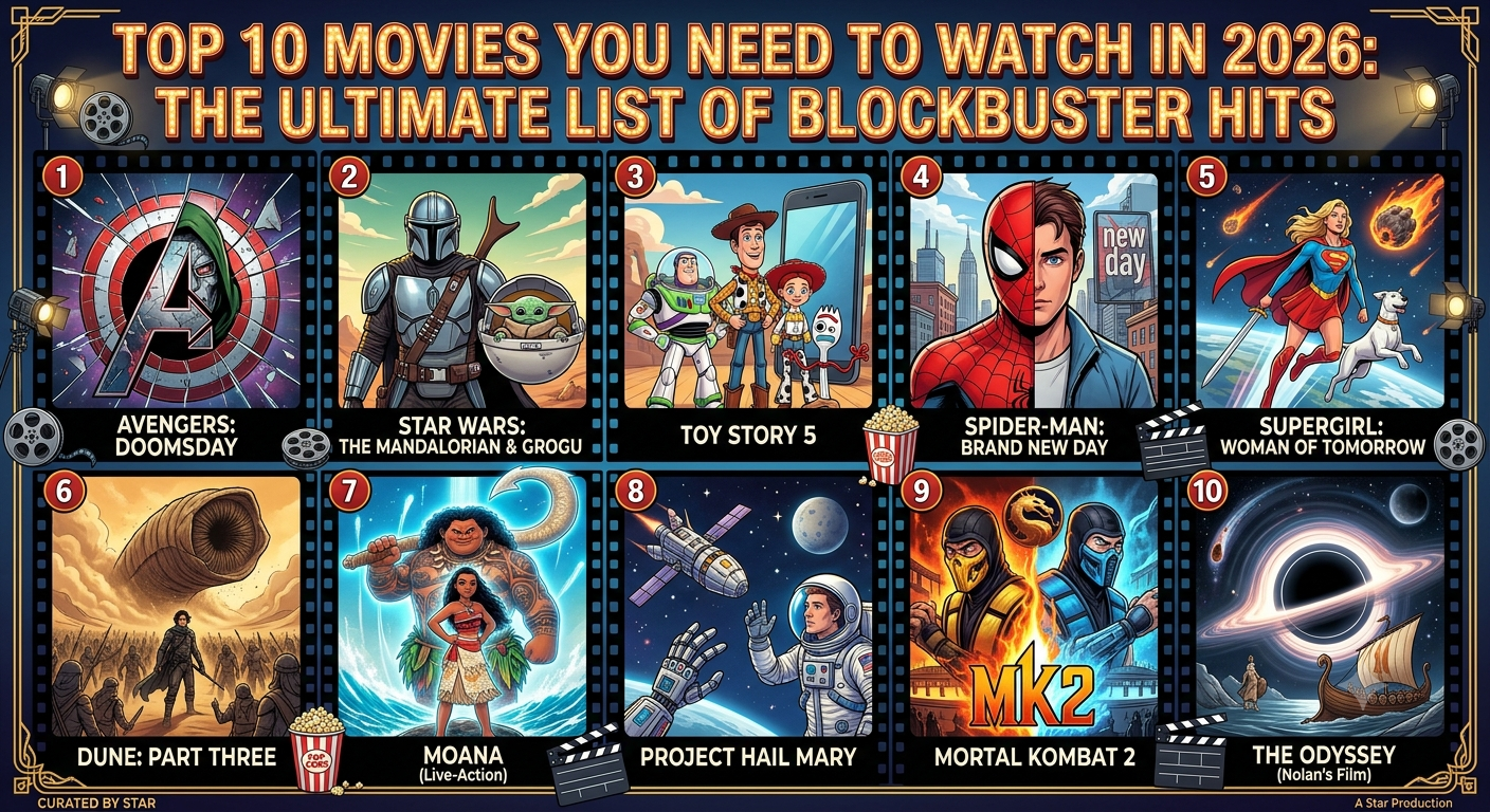 Top 10 Movies You Need to Watch in 2026: The Ultimate List of Blockbuster Hits