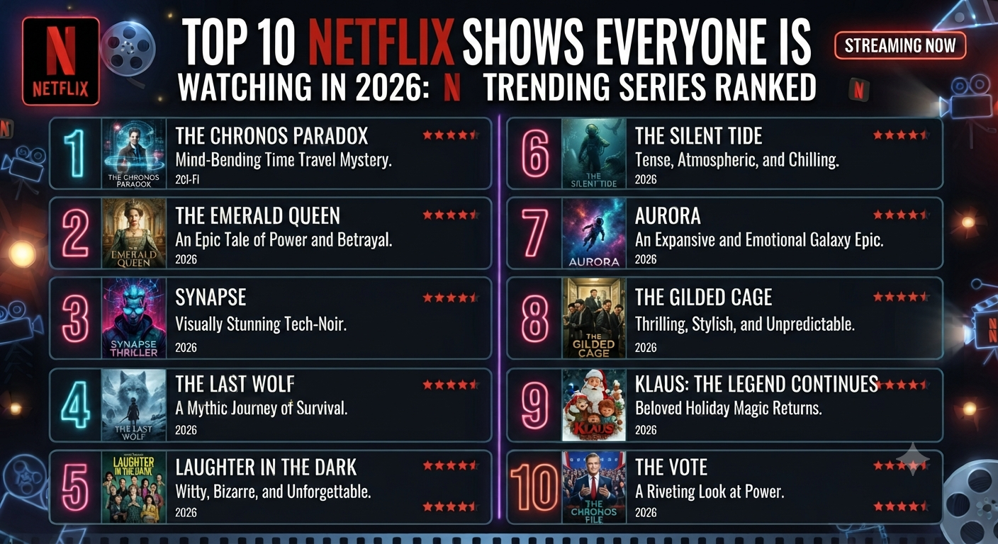Top 10 Netflix Shows Everyone Is Watching in 2026: Trending Series Ranked