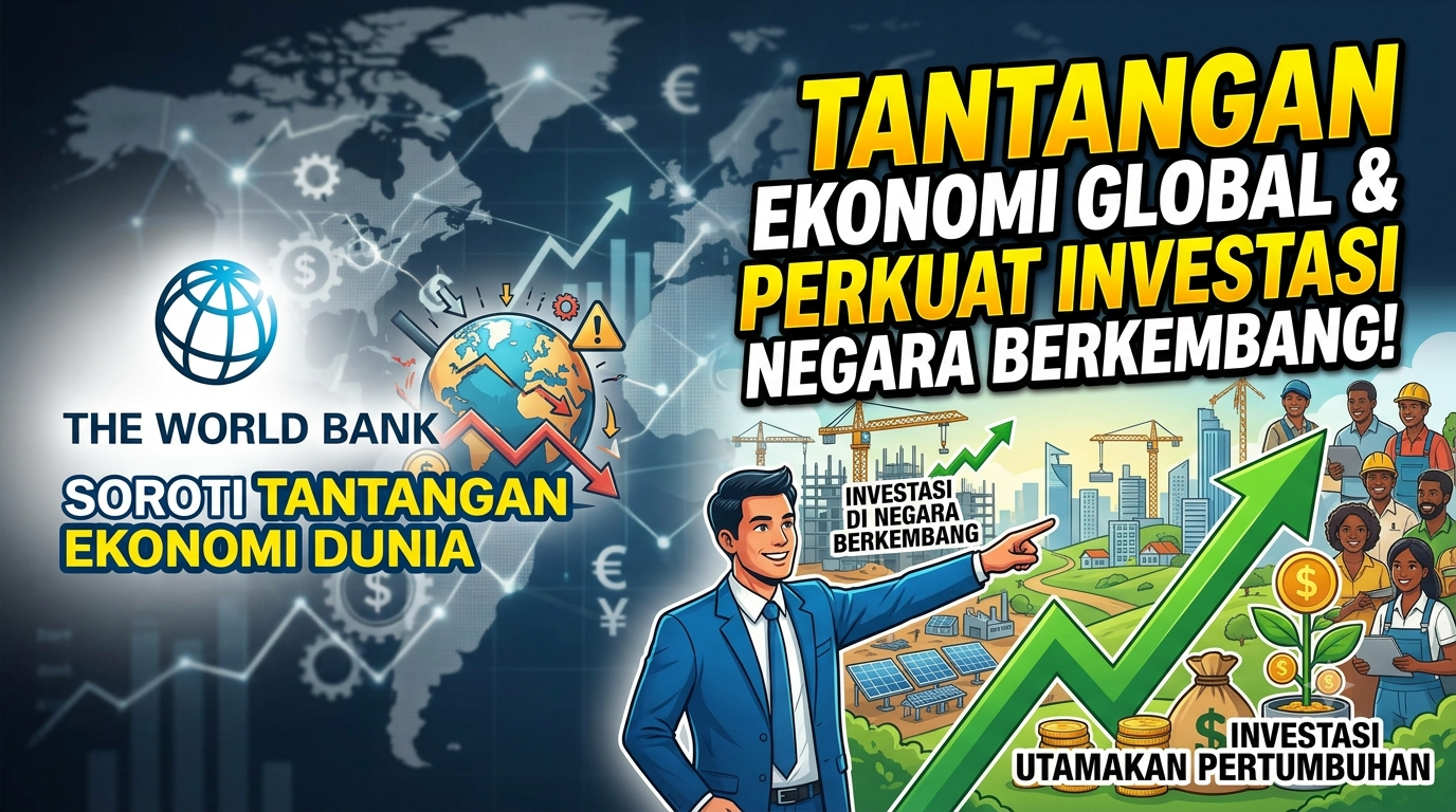 Bank Dunia Soroti Tantangan Ekonomi Dunia, Negara Berkembang Diminta Perkuat Investasi