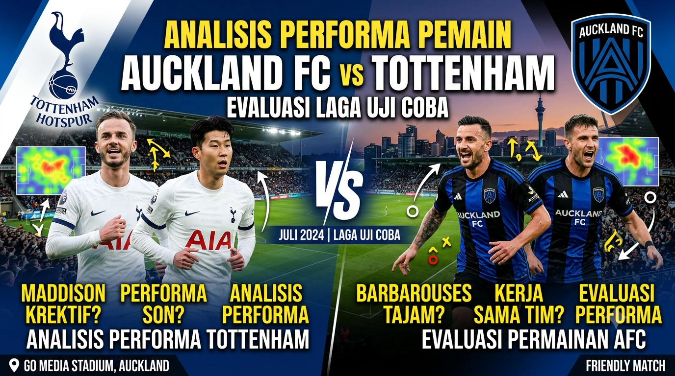 Auckland FC vs Tottenham: Analisis Performa Pemain dan Evaluasi Laga Uji Coba