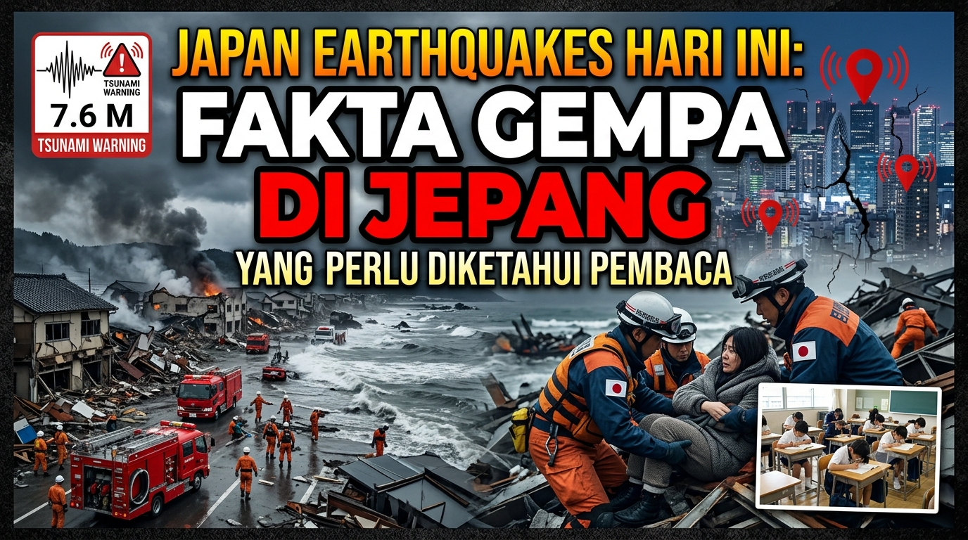 Japan Earthquakes Hari Ini: Fakta Gempa di Jepang yang Perlu Diketahui Pembaca