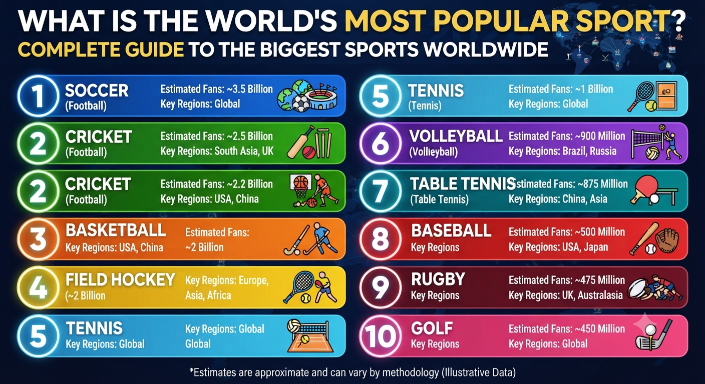 What Is the World's Most Popular Sport? Complete Guide to the Biggest Sports Worldwide