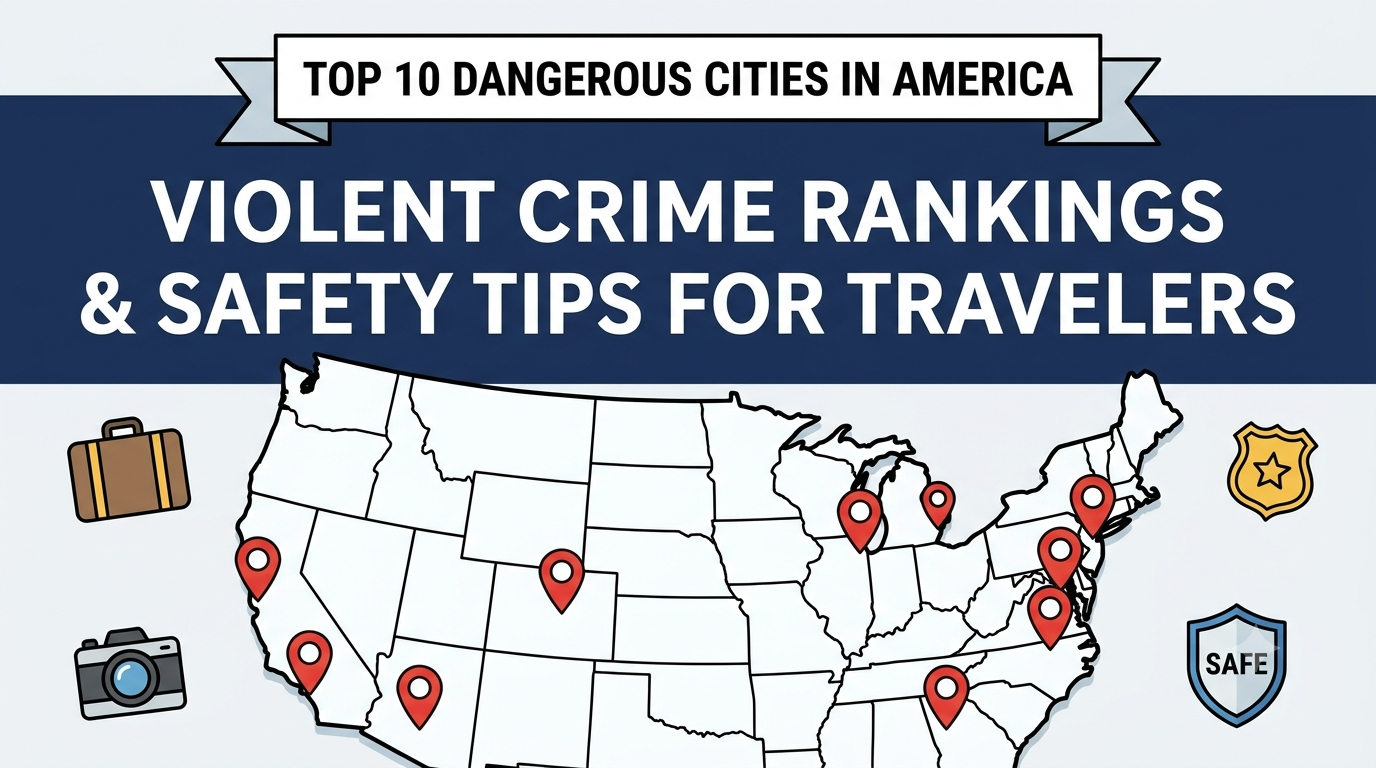 America's Top 10 Most Dangerous Cities: Violent Crime Rankings, Causes, and Safety Tips for Travelers