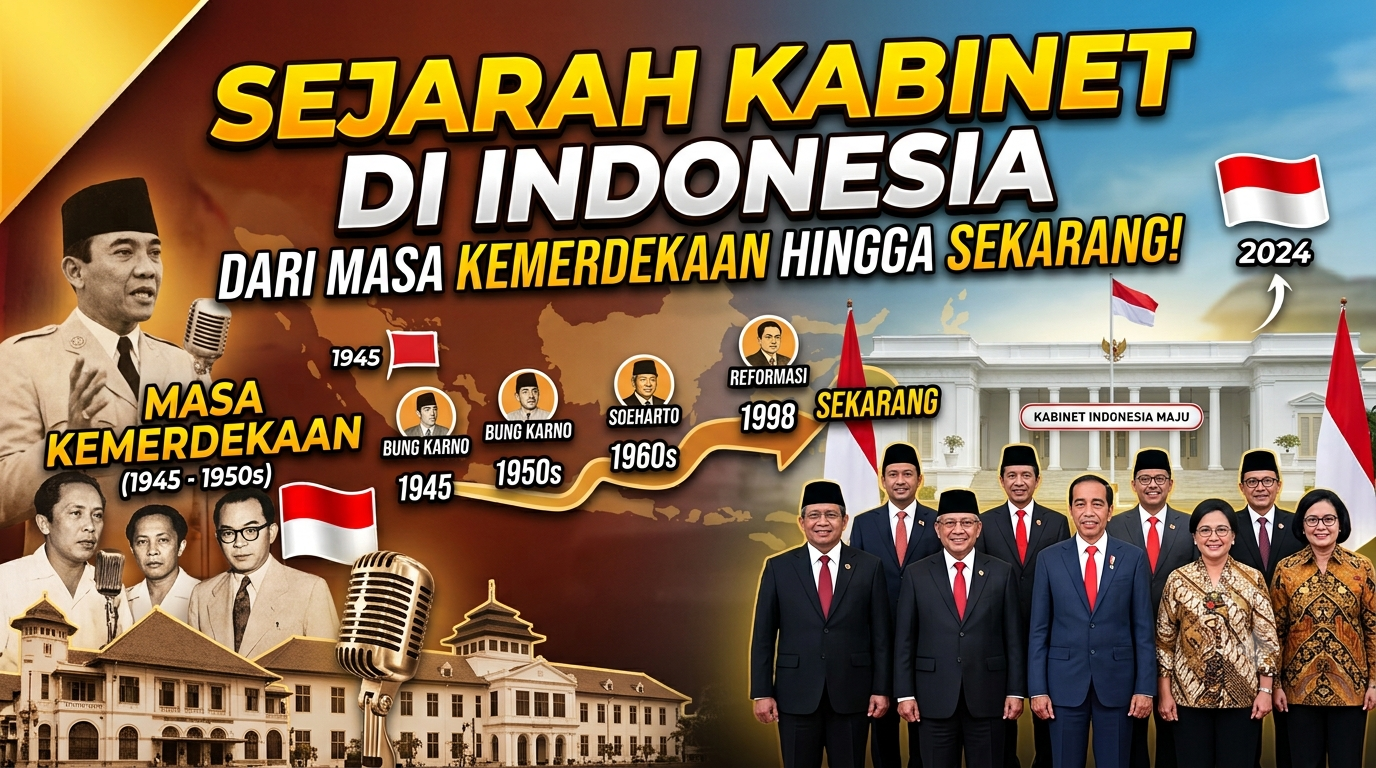 Sejarah Kabinet di Indonesia dari Masa Kemerdekaan hingga Sekarang