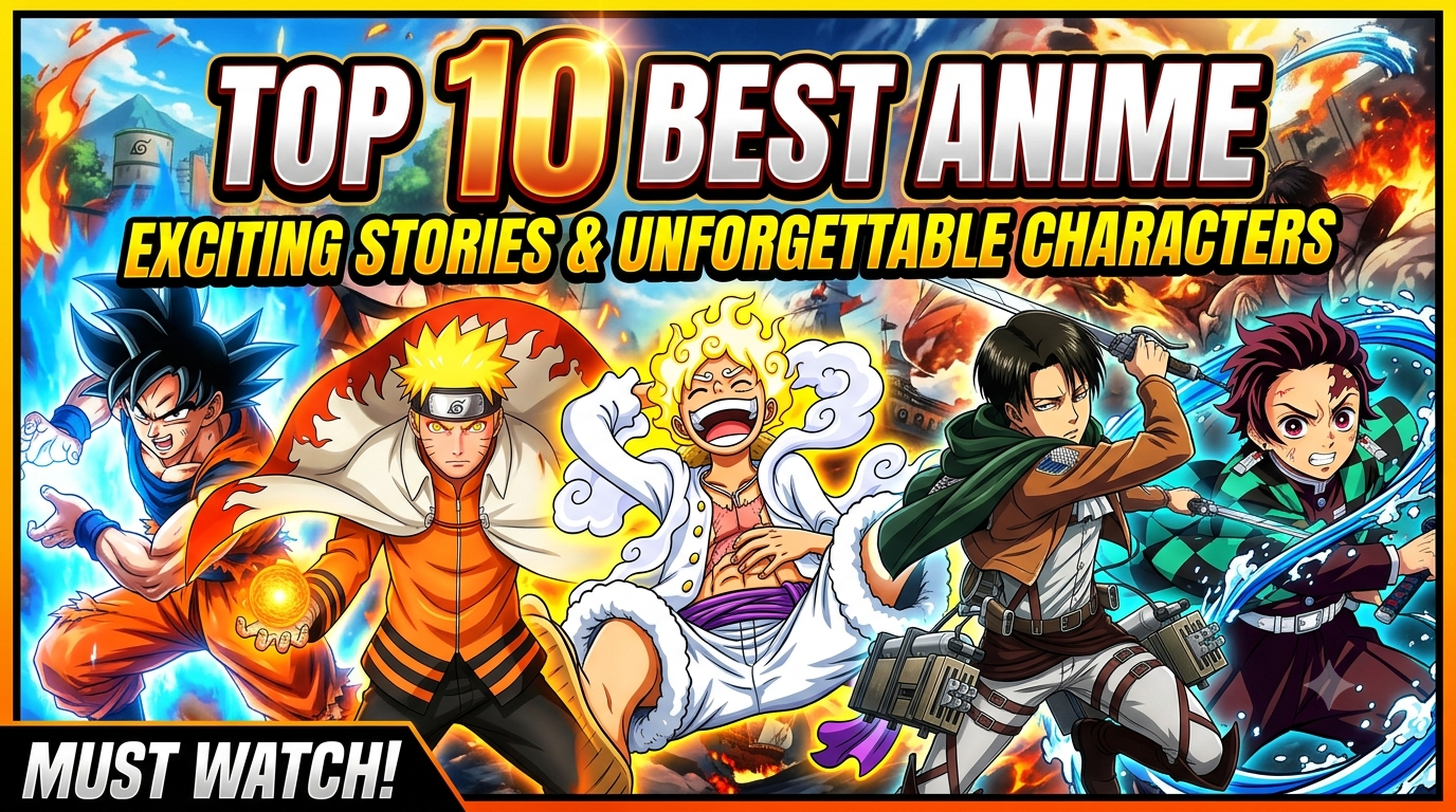 Top 10 Best Anime Series with the Most Exciting Stories and Unforgettable Characters