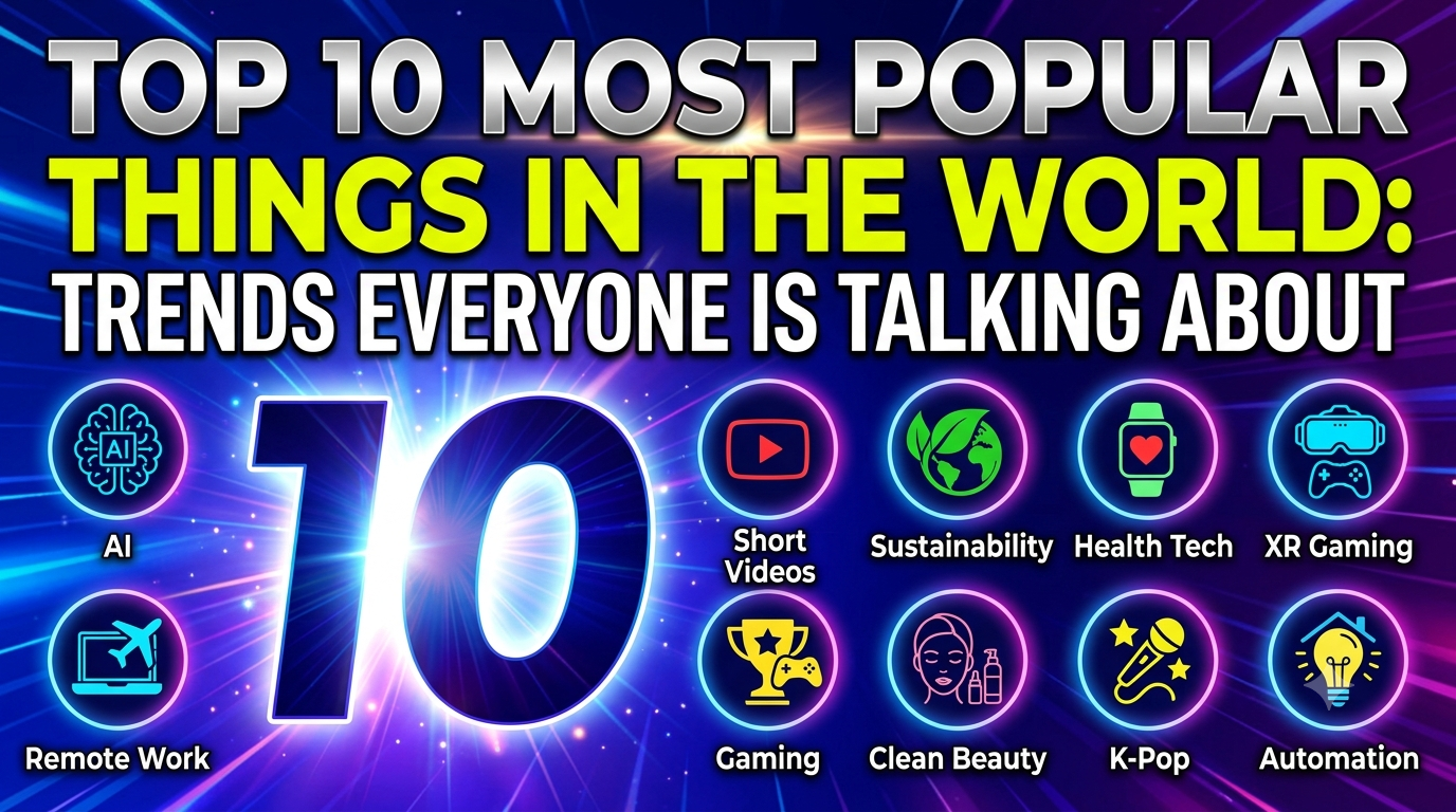 Top 10 Most Popular Things in the World: Trends That Everyone Is Talking About
