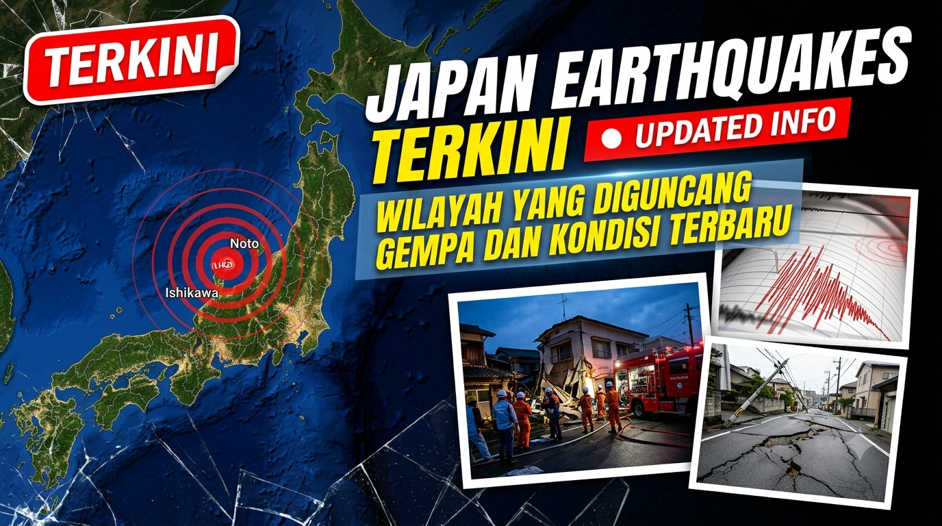Japan Earthquakes Terkini: Wilayah Jepang yang Diguncang Gempa dan Kondisi Terbaru