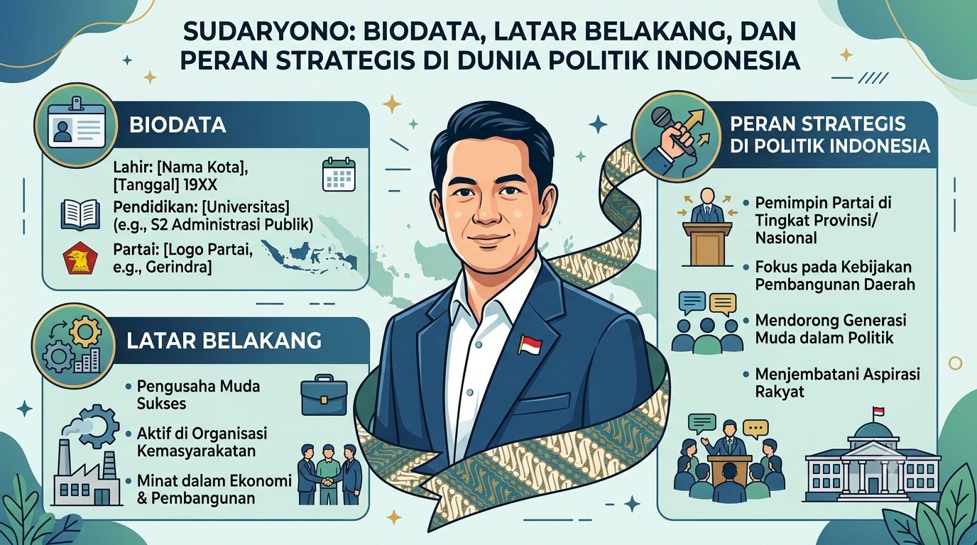 Sudaryono: Biodata, Latar Belakang, dan Peran Strategis di Dunia Politik Indonesia