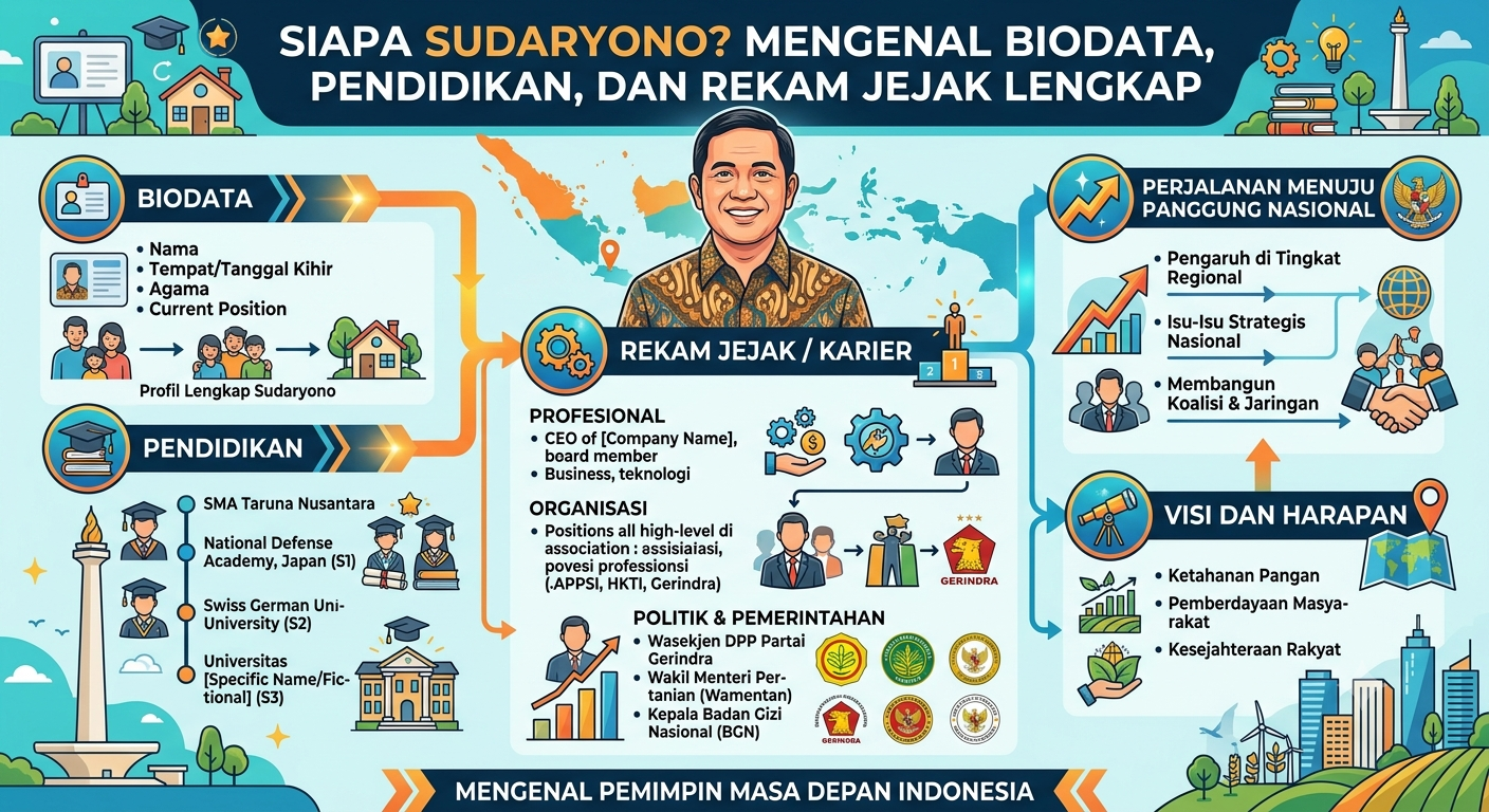 Siapa Sudaryono? Mengenal Biodata, Pendidikan, dan Rekam Jejak Lengkap