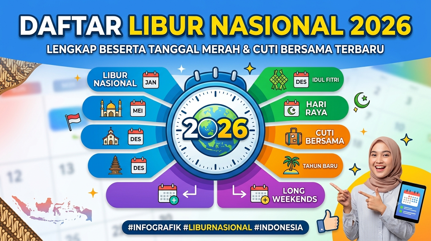 Daftar Libur Nasional 2026 Lengkap Beserta Tanggal Merah dan Cuti Bersama Terbaru