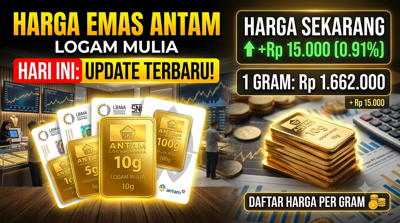 Harga Emas Antam Logam Mulia Hari Ini: Update Terbaru dan Daftar Harga per Gram