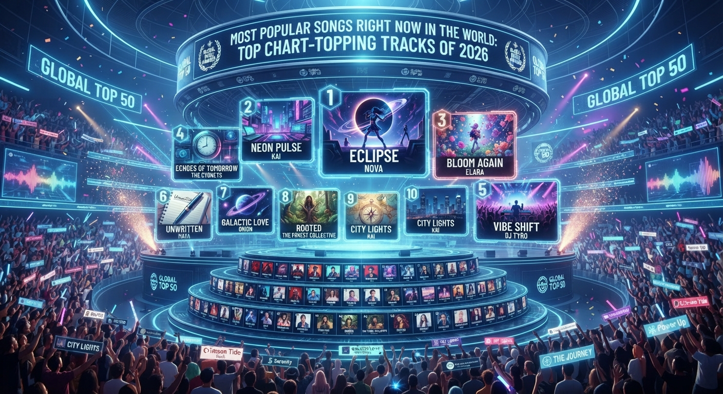 Most Popular Songs Right Now in the World: Top Chart-Topping Tracks of 2026