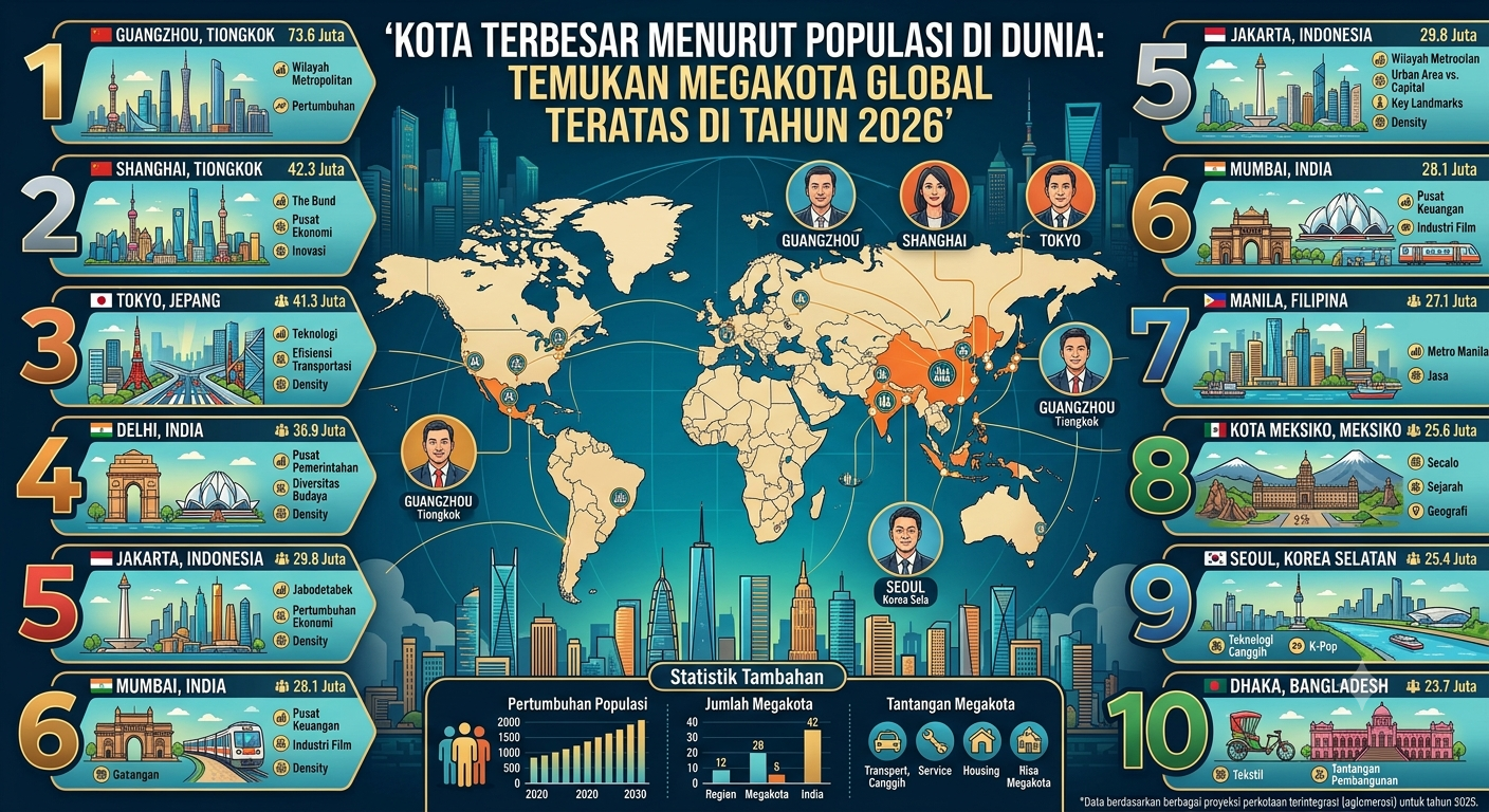 Largest Cities by Population in the World: Discover the Top Global Megacities in 2026