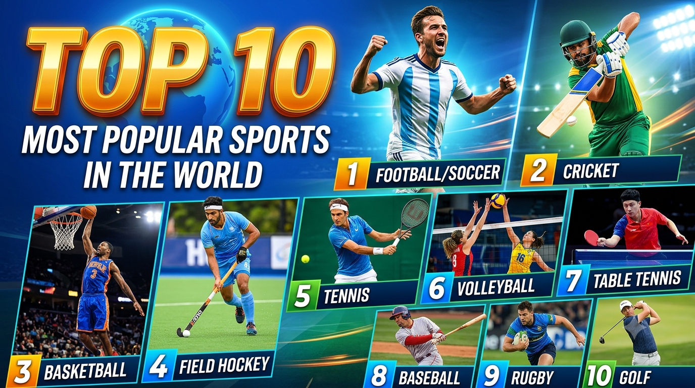 Top 10 Most Popular Sports in the World Ranked by Global Fan Base and Viewership