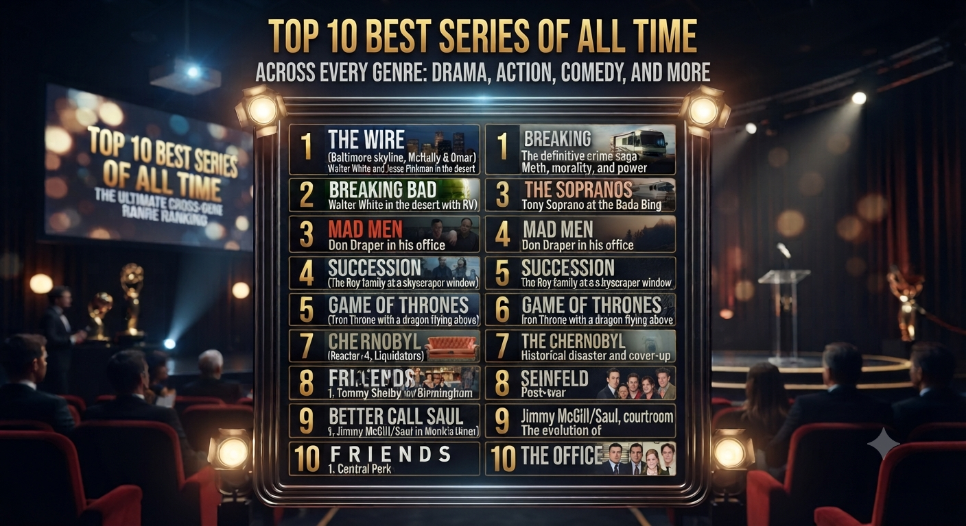 Top 10 Best Series of All Time Across Every Genre: Drama, Action, Comedy, and More