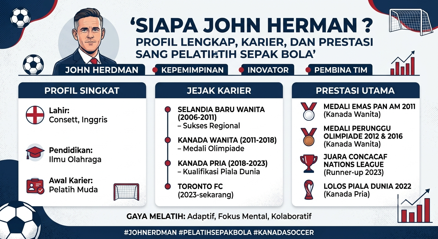 Siapa John Herdman? Profil Lengkap, Karier, dan Prestasi Sang Pelatih Sepak Bola