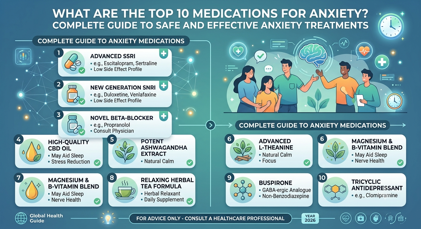 What Are the Top 10 Medications for Anxiety? Complete Guide to Safe and Effective Anxiety Treatments