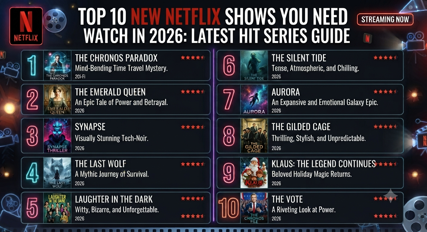 Top 10 New Netflix Shows You Need to Watch in 2026: Latest Hit Series Guide