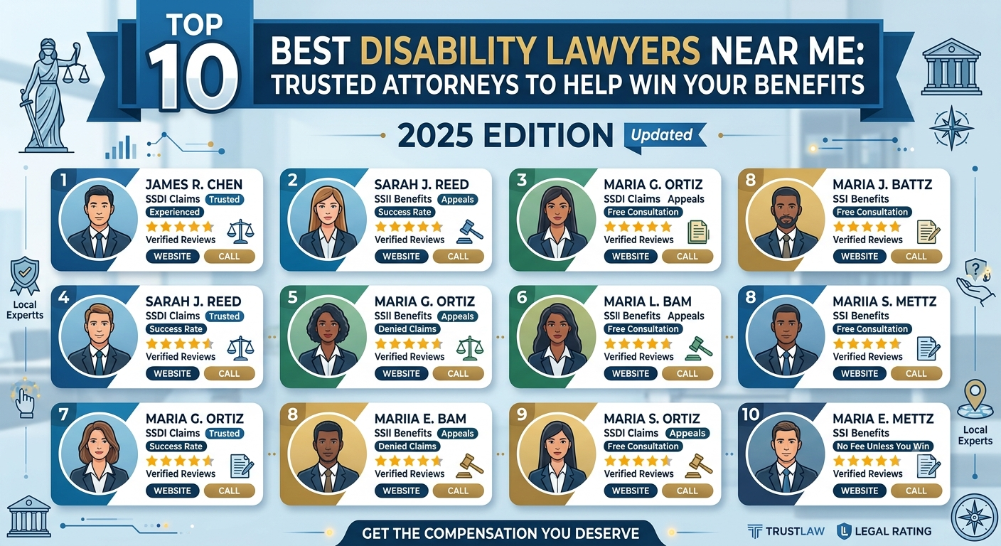 Top 10 Best Disability Lawyers Near Me: Trusted Attorneys to Help Win Your Benefits
