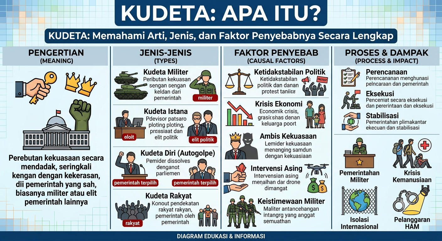 Apa Itu Kudeta? Memahami Arti, Jenis, dan Faktor Penyebabnya Secara Lengkap