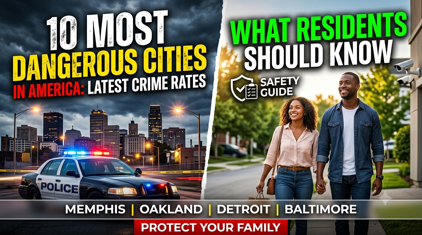 10 Most Dangerous Cities in America: Latest Crime Rates and What Residents Should Know