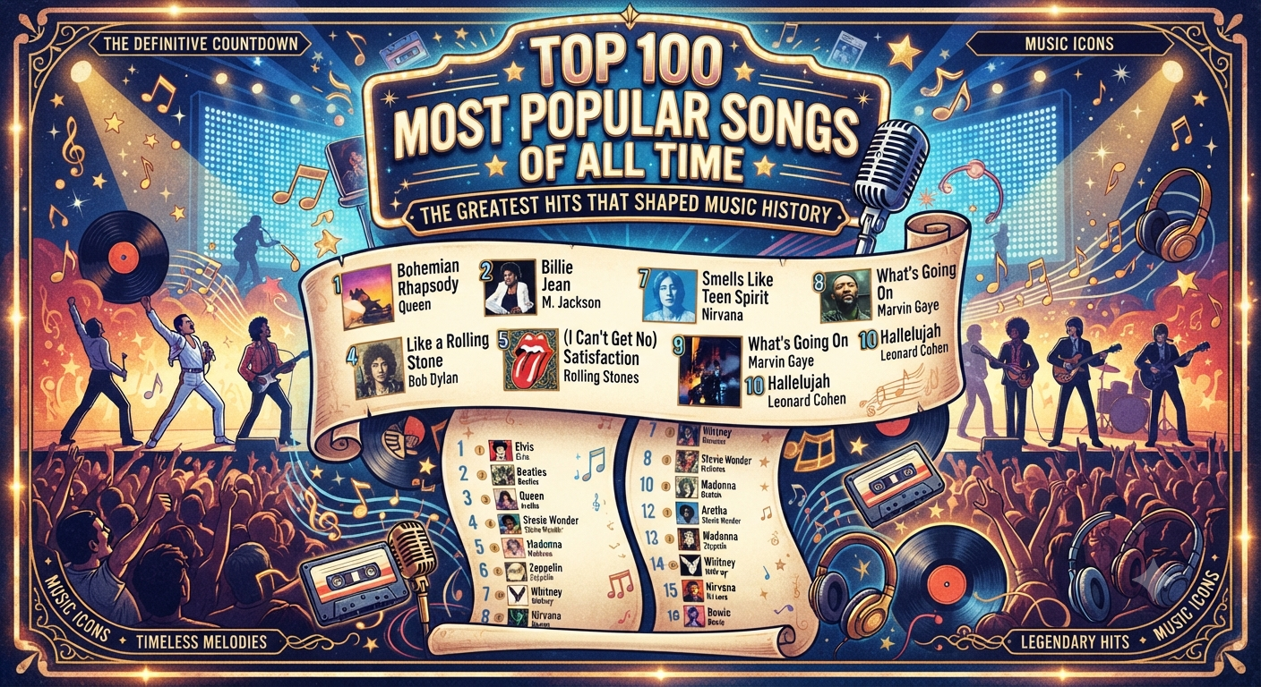 Top 100 Most Popular Songs of All Time: The Greatest Hits That Shaped Music History