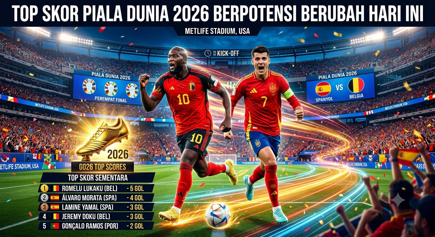 Top Skor Piala Dunia 2026 Berpotensi Berubah Hari Ini: Sengitnya Perebutan Sepatu Emas