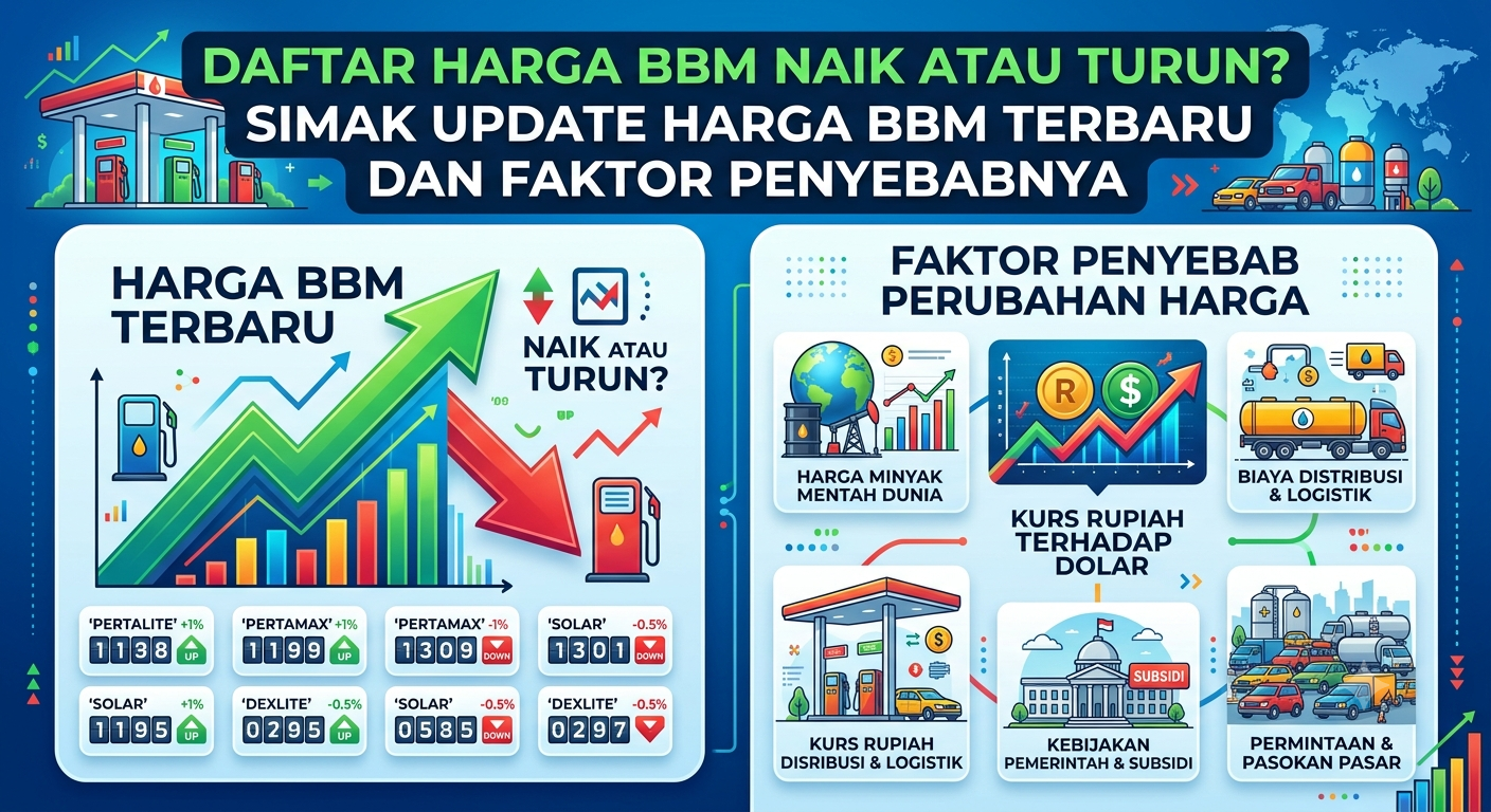 Daftar Harga BBM Naik atau Turun? Simak Update Harga BBM Terbaru dan Faktor Penyebabnya