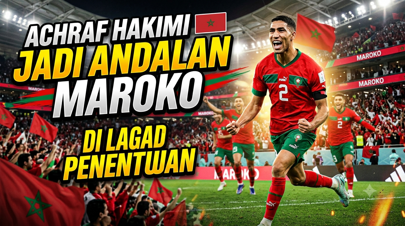 Achraf Hakimi Jadi Andalan Maroko di Laga Penentuan