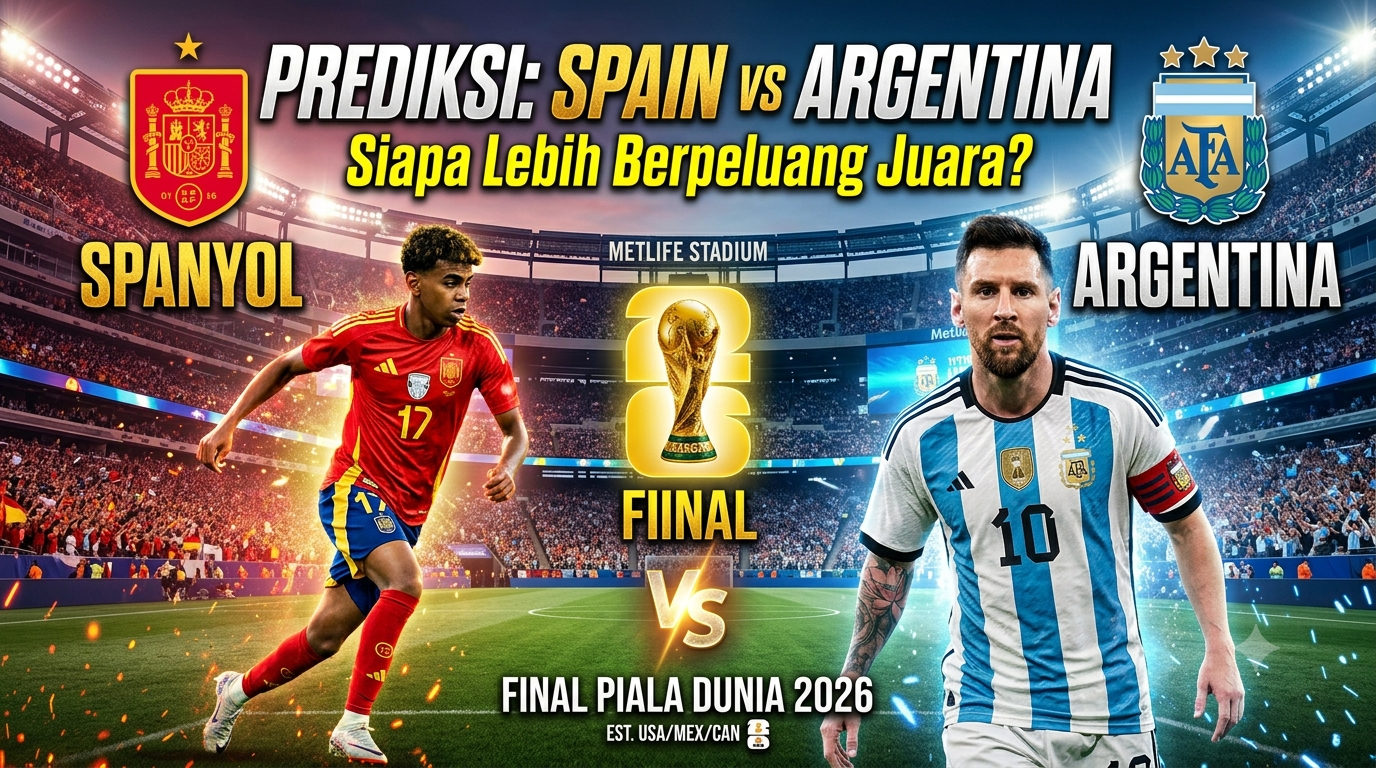 Prediksi Spain vs Argentina di Final Piala Dunia 2026: Siapa yang Lebih Berpeluang Juara?