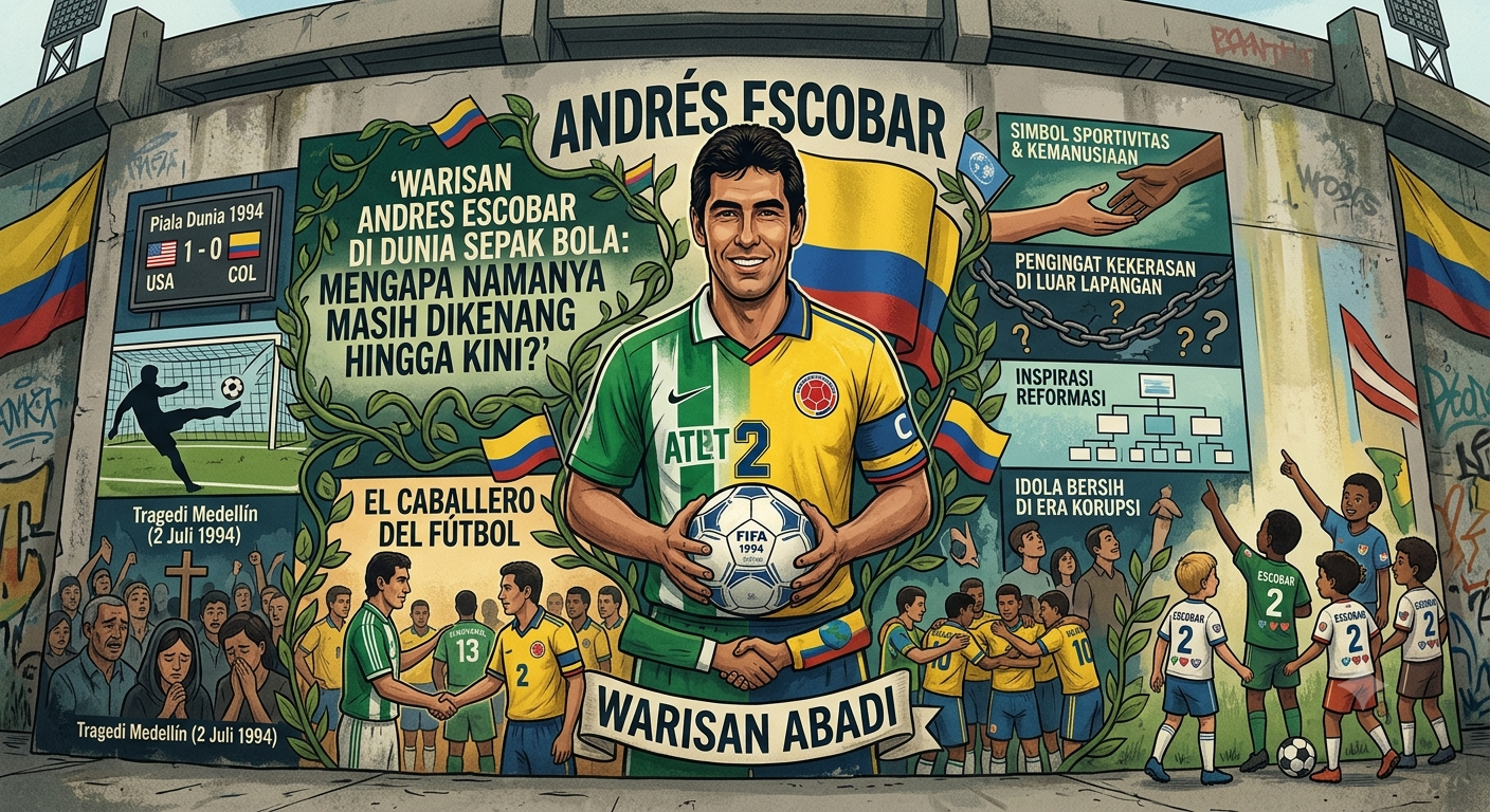 Warisan Andres Escobar di Dunia Sepak Bola: Mengapa Namanya Masih Dikenang Hingga Kini?