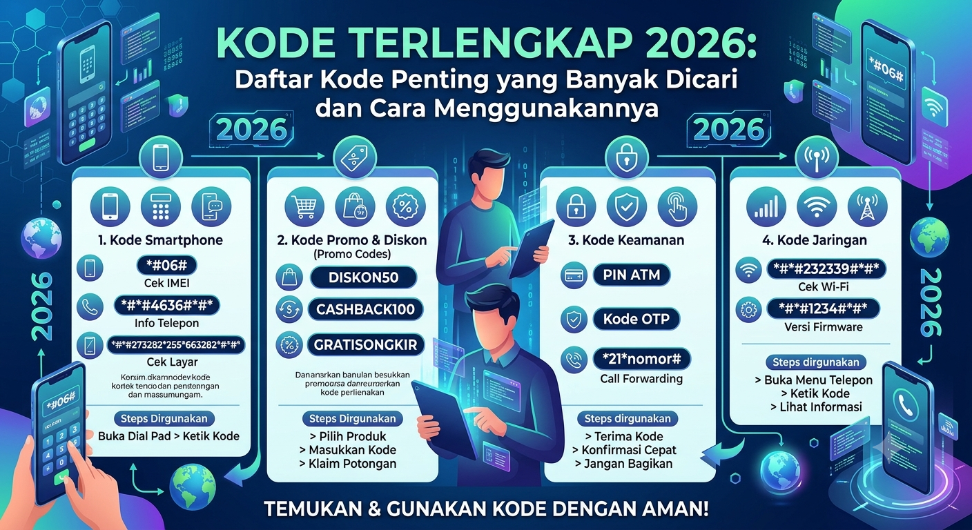 Kode Terlengkap 2026: Daftar Kode Penting yang Banyak Dicari dan Cara Menggunakannya