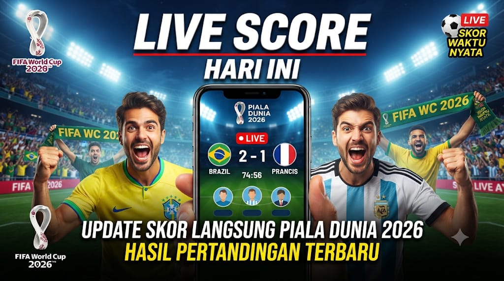 Live Score Hari Ini: Update Skor Langsung Piala Dunia 2026 dan Hasil Pertandingan Terbaru