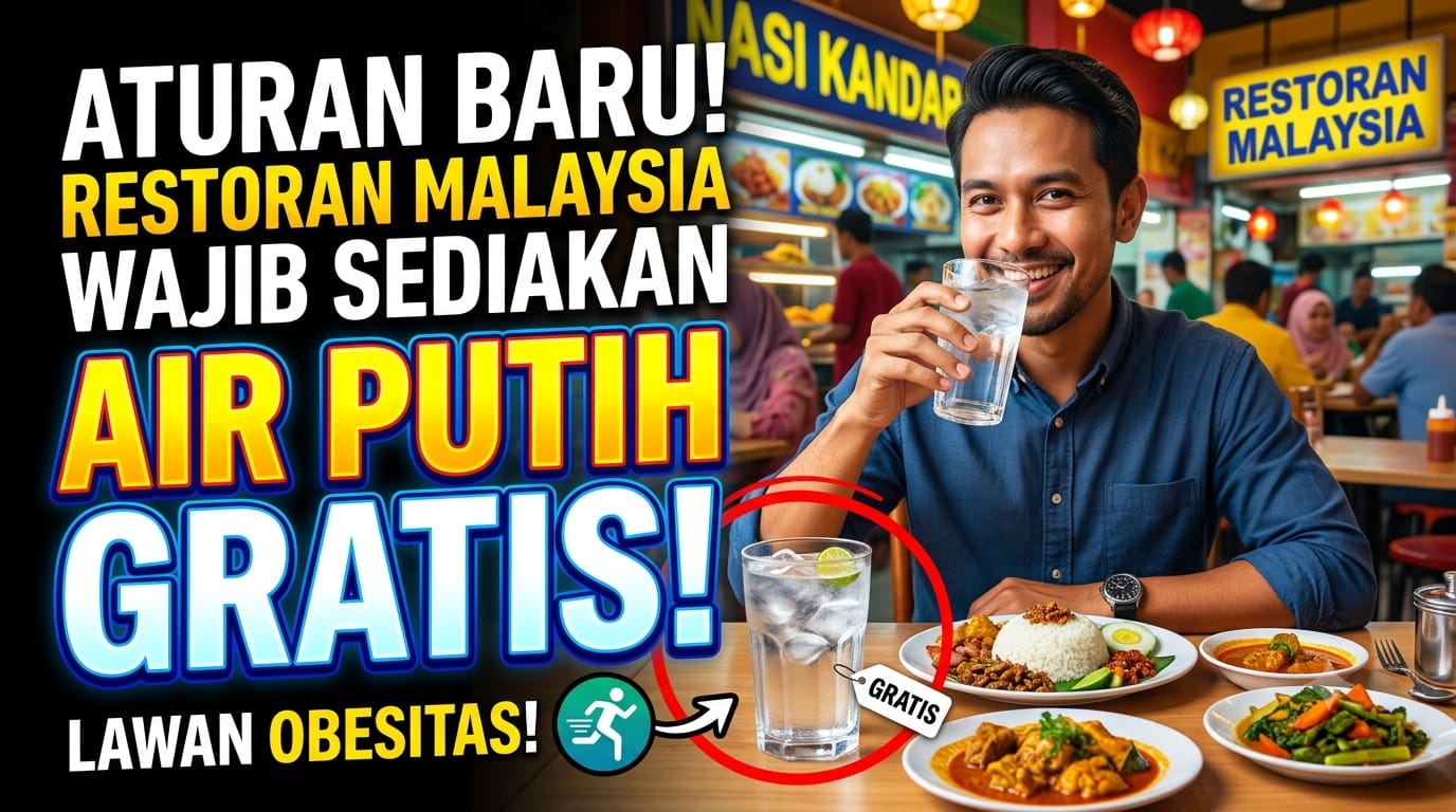Aturan Baru Restoran Malaysia: Wajib Sediakan Air Putih Gratis untuk Atasi Obesitas