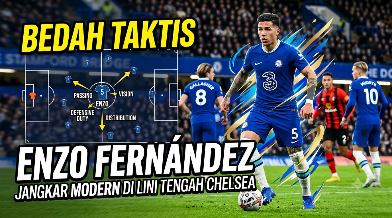 Bedah Taktis Enzo Fernández: Jangkar Modern di Lini Tengah Chelsea