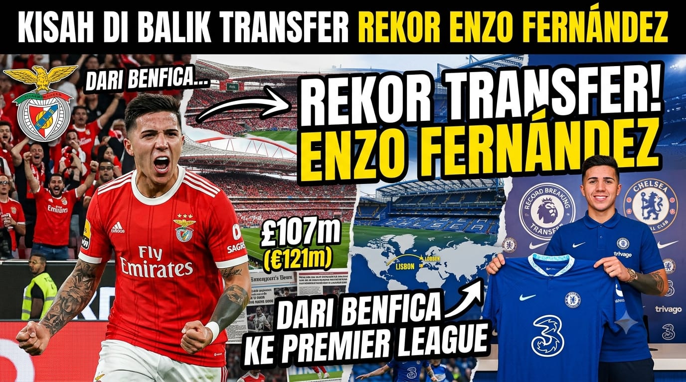 Kisah di Balik Transfer Rekor Enzo Fernández dari Benfica ke Premier League