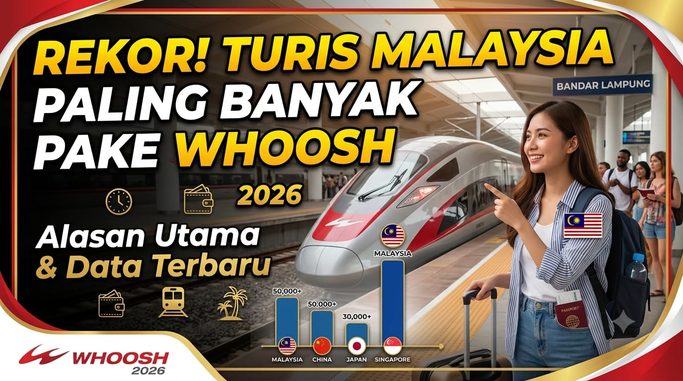 Alasan Turis Malaysia Jadi Penumpang Asing Terbanyak Kereta Cepat Whoosh 2026