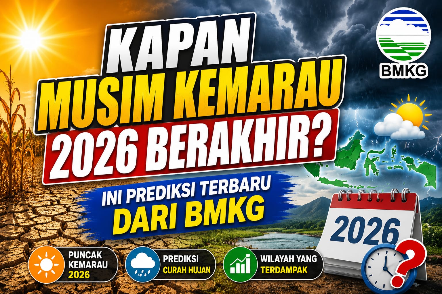 Kapan Musim Kemarau 2026 Berakhir? Ini Prediksi Terbaru dari BMKG