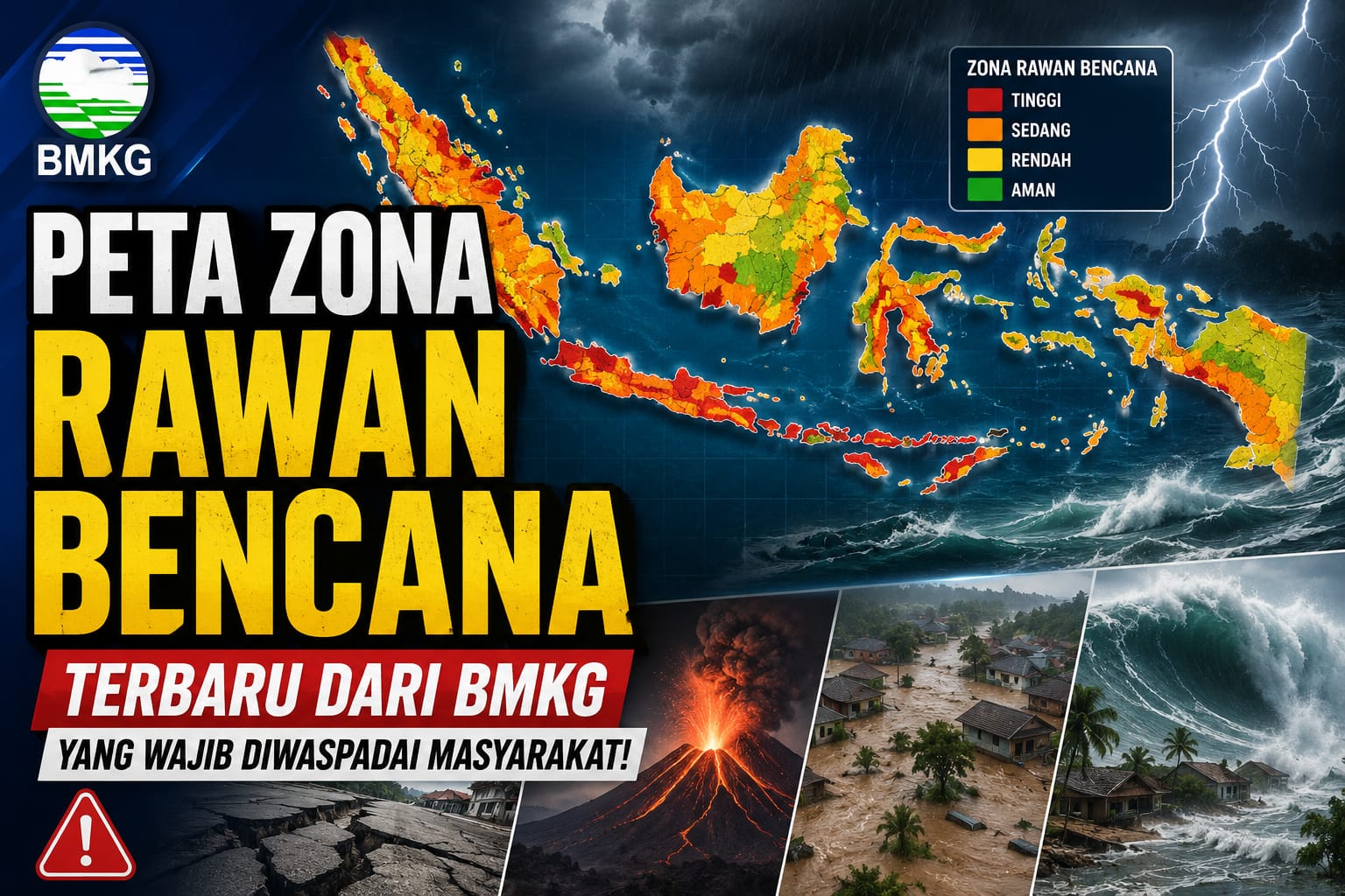 Peta Zona Rawan Bencana Terbaru dari BMKG yang Wajib Diwaspadai Masyarakat