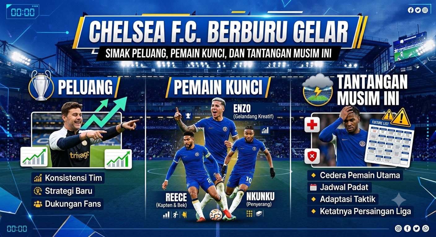 Chelsea F.C. Berburu Gelar: Simak Peluang, Pemain Kunci, dan Tantangan Musim Ini