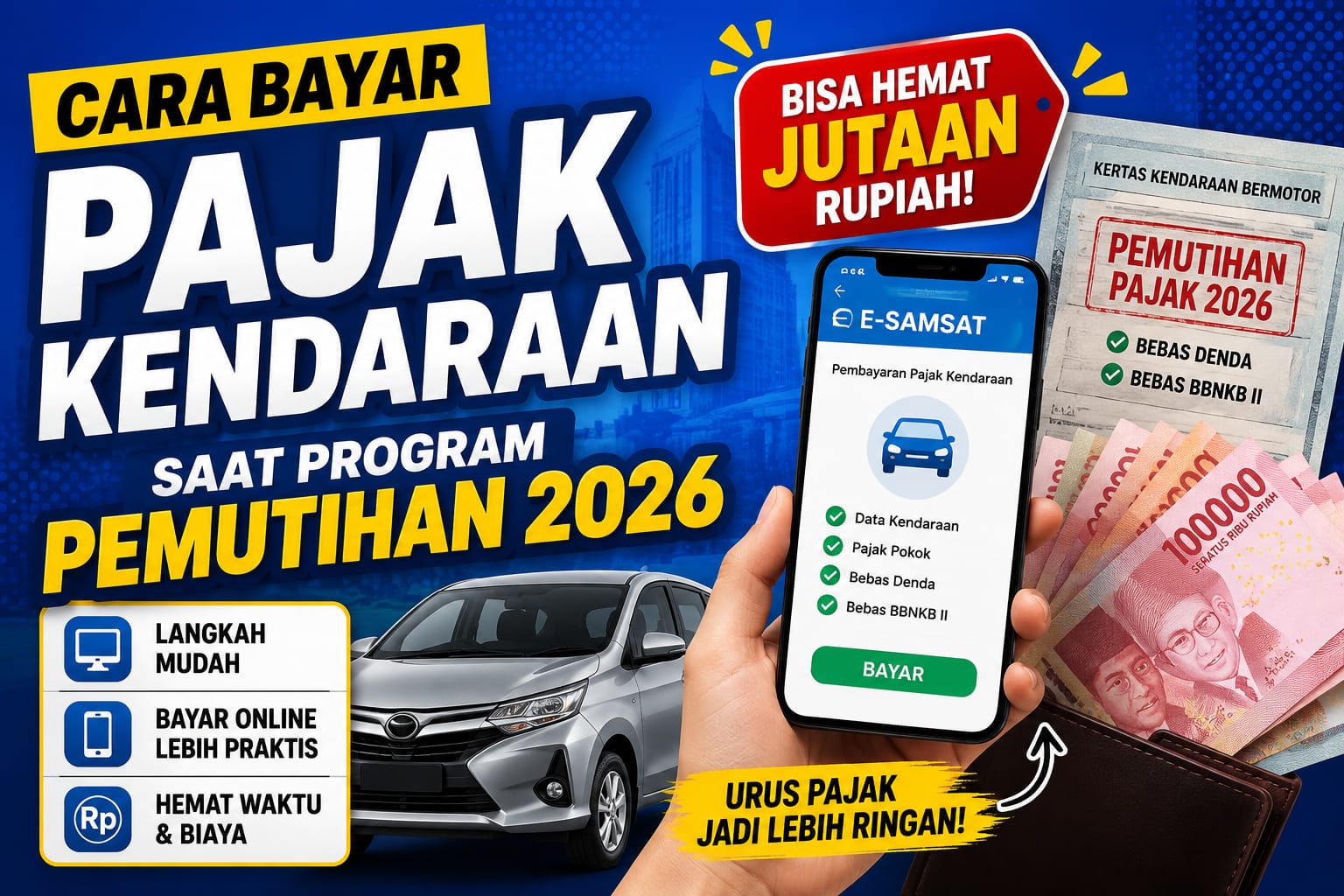 Cara Bayar Pajak Kendaraan Saat Program Pemutihan 2026, Bisa Hemat Jutaan Rupiah