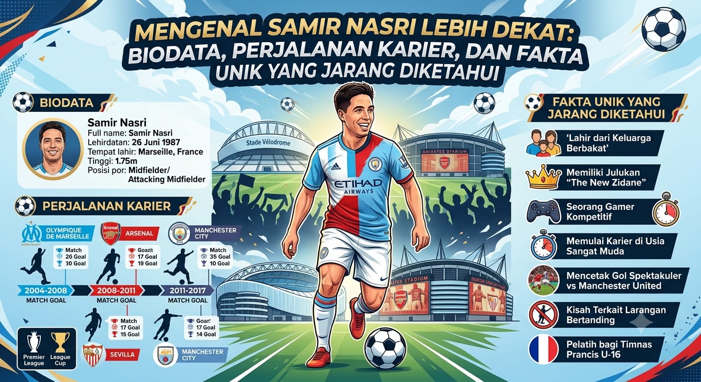 Mengenal Samir Nasri Lebih Dekat: Biodata, Perjalanan Karier, dan Fakta Unik yang Jarang Diketahui