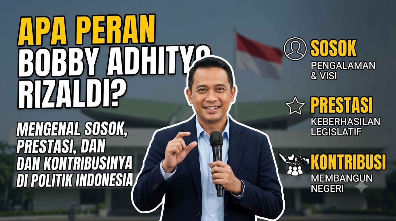 Apa Peran Bobby Adhityo Rizaldi? Mengenal Sosok, Prestasi, dan Kontribusinya di Politik Indonesia