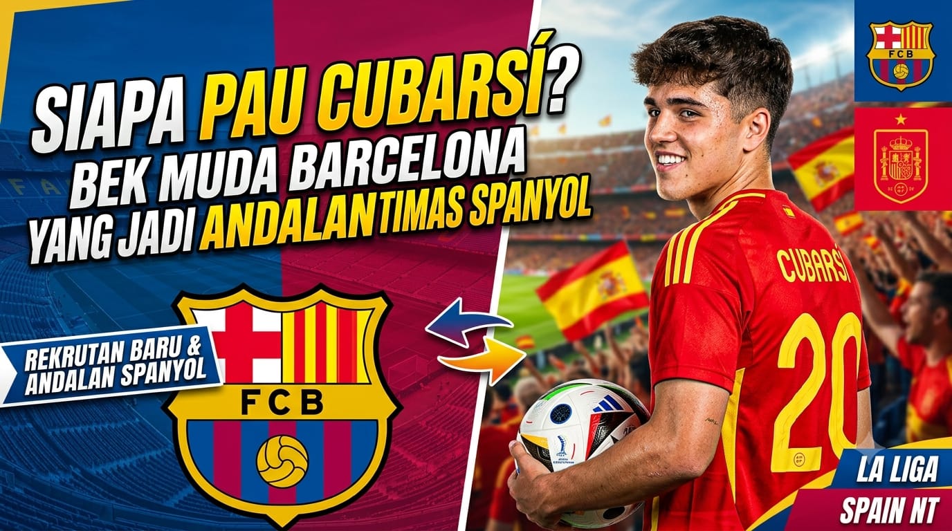 Siapa Pau Cubarsí? Bek Muda Barcelona yang Jadi Andalan Timnas Spanyol
