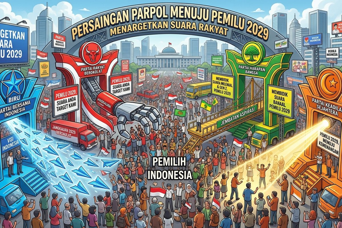Dinamika Politik Menjelang Pemilu 2029: Dari Konsolidasi Partai hingga Sorotan Lembaga Pemilu