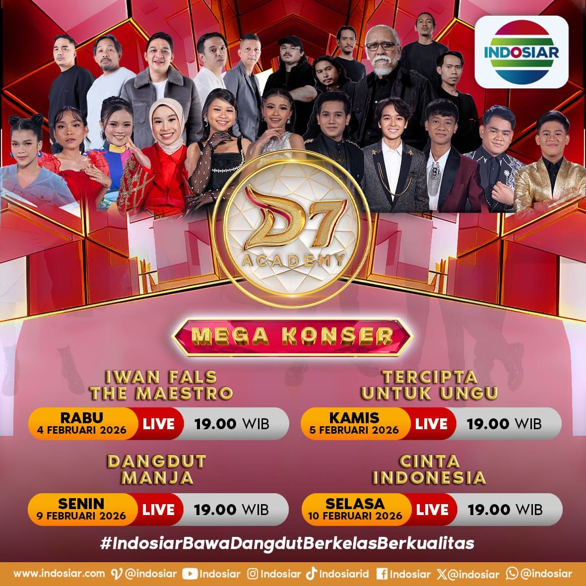 Dominasi Indosiar: Dari Panggung Megah D'Academy 8 hingga Rekor Rating Sinetron Terpopuler