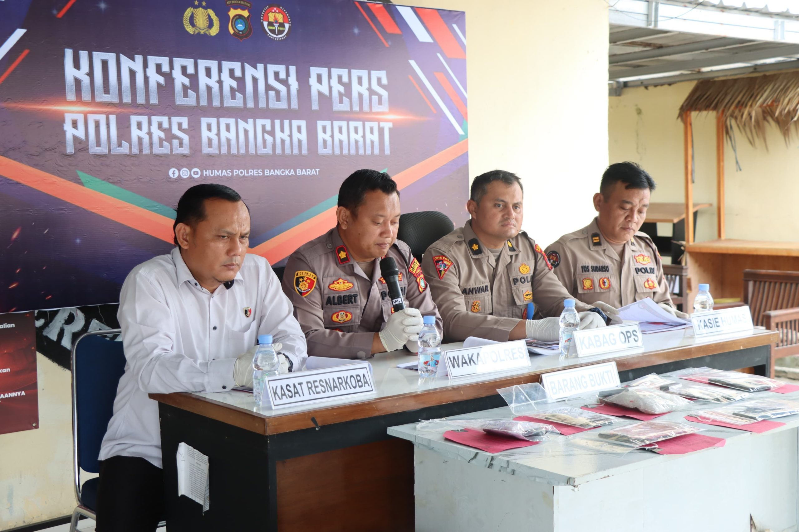 Gebrakan Perdana AKBP Helen Simanjuntak: Polres Bangka Barat Ringkus Kurir Sabu Senilai Rp350 Juta