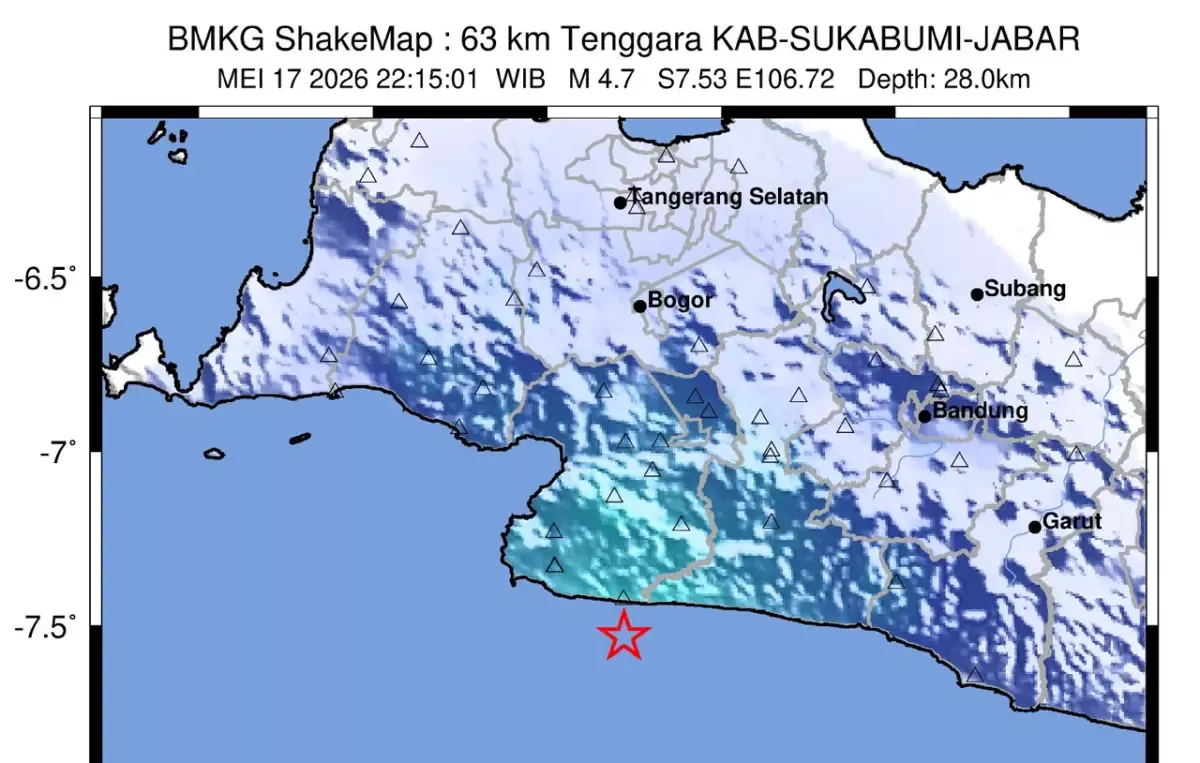 Gempa M4,7 Guncang Selatan Polman, Getaran Kuat Hingga Makassar, Warga Panik Berhamburan